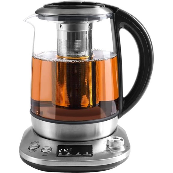 Mecity Electric Tea Kettle with Infuser and Presets