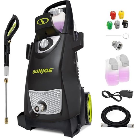 Sun Joe Electric Pressure Washer with Dual Soap Tanks