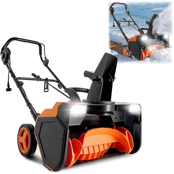 VEVOR 23-inch Electric Snow Blower with LED Lights