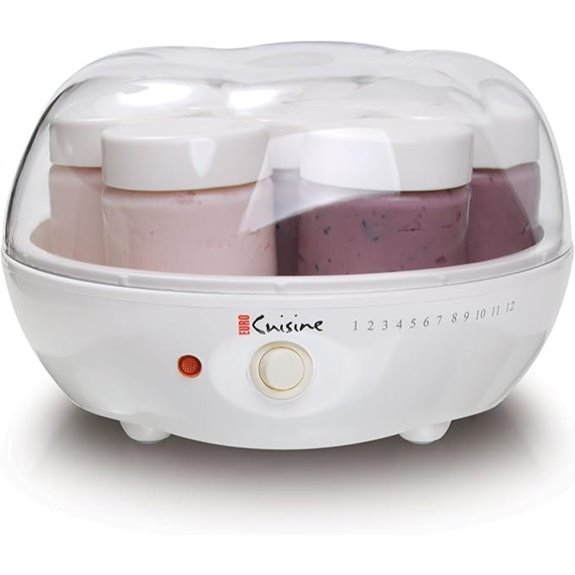 Euro Cuisine Electric Yogurt Maker with Glass Jars