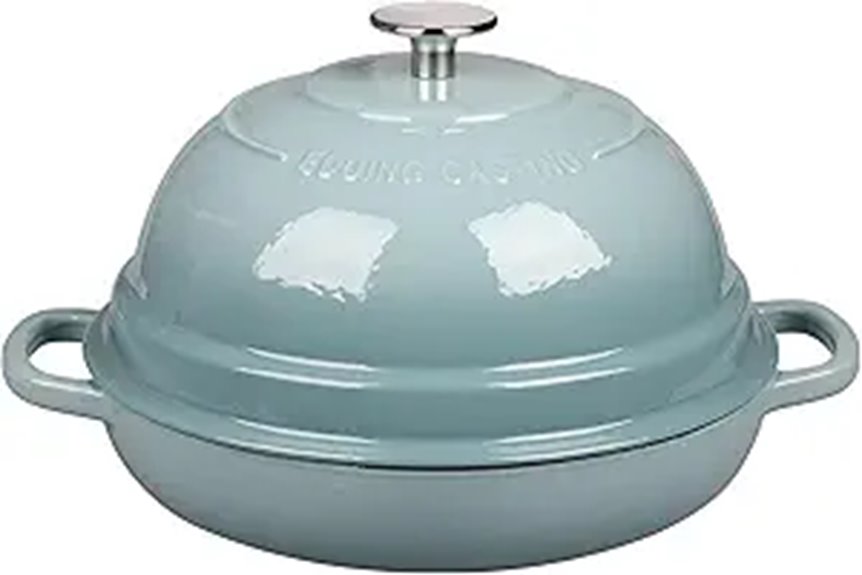 Enameled Cast Iron Dutch Oven for Bread Baking