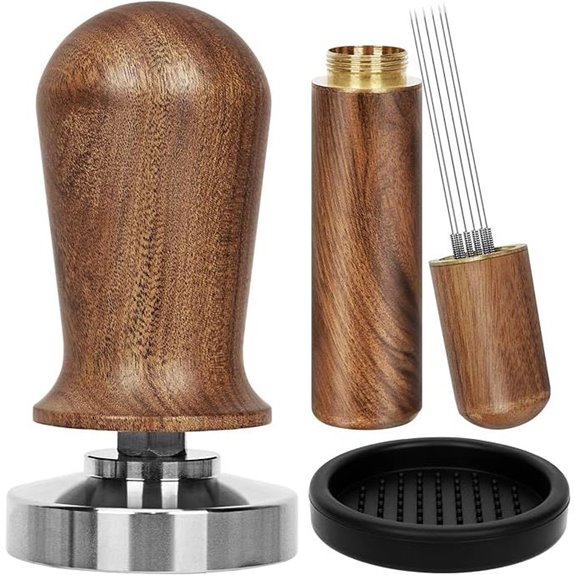 Y-Step Espresso Tamper Set with Calibration and Accessories
