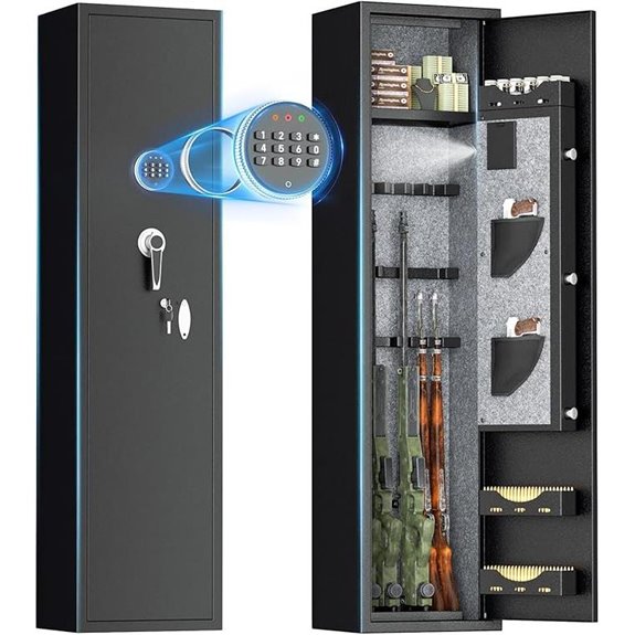 Oakcloud Fireproof Gun Safe with Pouches and Shelf