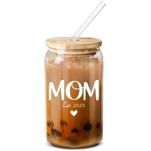NewMom First Christmas Gift Coffee Glass
