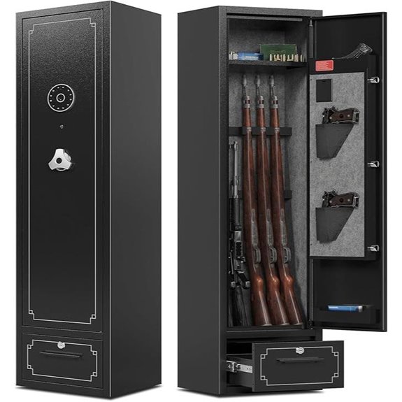 KAER 5-6 Gun Safe with Drawer and Removable Shelf