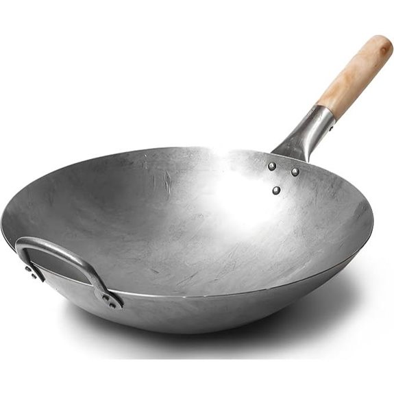 Craft Wok 14-Inch Hand-Hammered Carbon Steel Wok