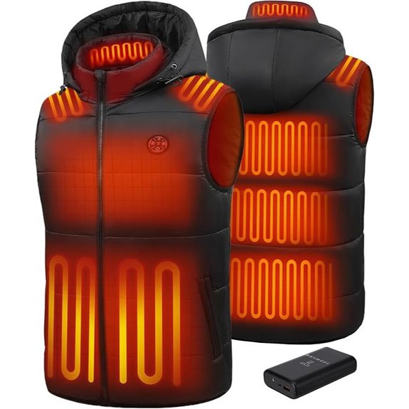 Men Heated Vest with Battery Pack and 15-Zone Heating