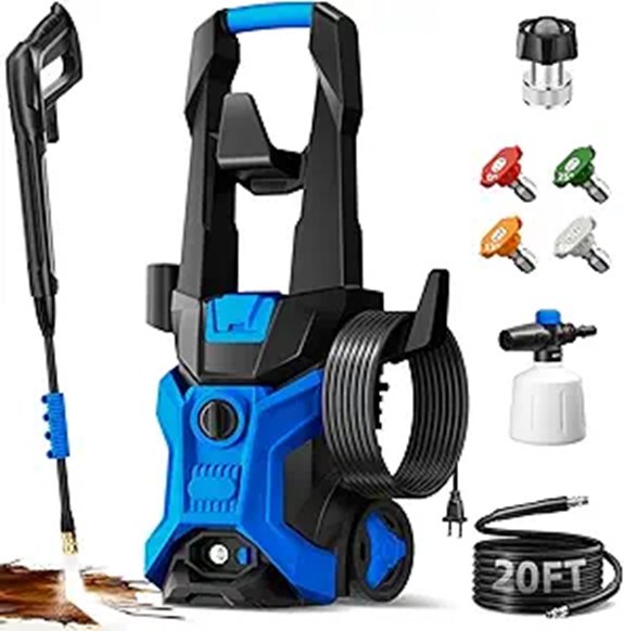 Power Washer with Nozzles & Soap Tank for Home Use