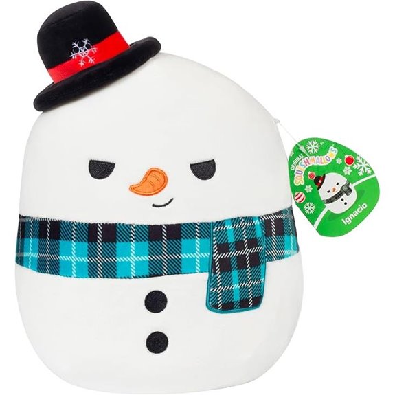 Squishmallows Ignacio Snowman Christmas Plush Toy
