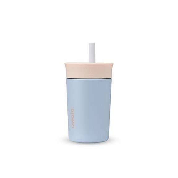 Owala Kids Stainless Steel Tumbler with Spill-Resistant Straw