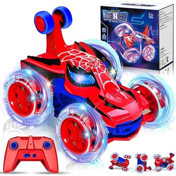 Kids Spider RC Car for Boys 4-7 with Stunts