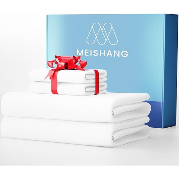 MEISHANG 1000 Thread Count Cotton Sheets King Size