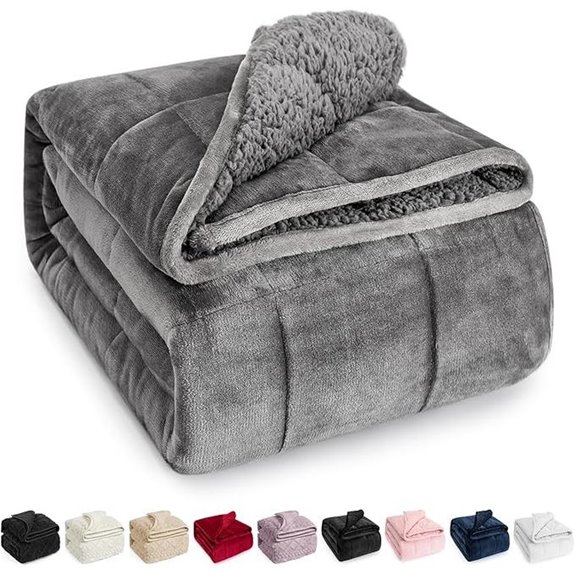 Wemore Sherpa Fleece Weighted Blanket 15 lbs 60x80