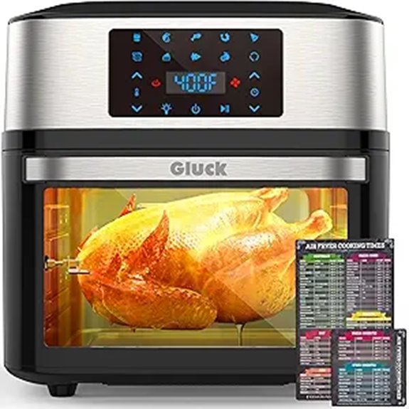 Large 20 QT Air Fryer Oven with Rotisserie