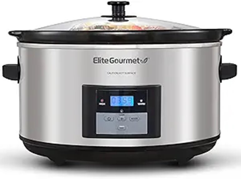 Elite Gourmet 8.5Qt Programmable Slow Cooker