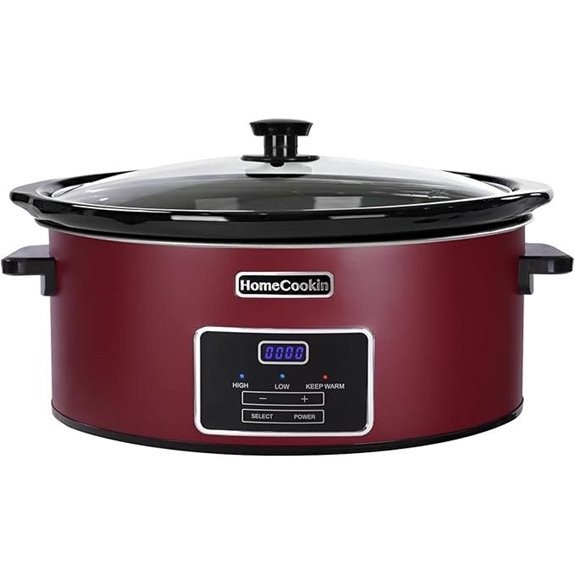 HOMECOOKIN 7 Quart Programmable Slow Cooker