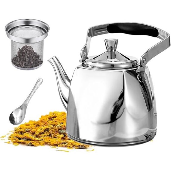Stainless Steel Tea Pot with Infuser 68oz