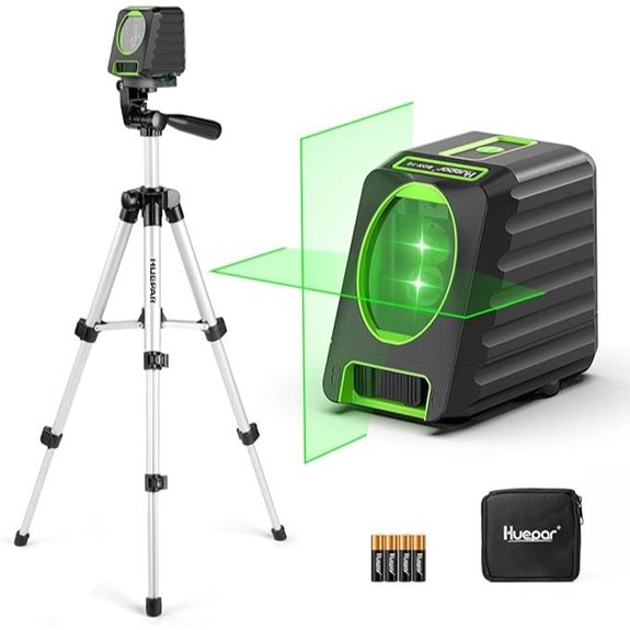 Huepar Laser Level with Tripod and Green Cross Line
