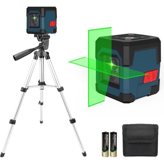 RockSeed Cross Line Laser with Tripod and Pouch
