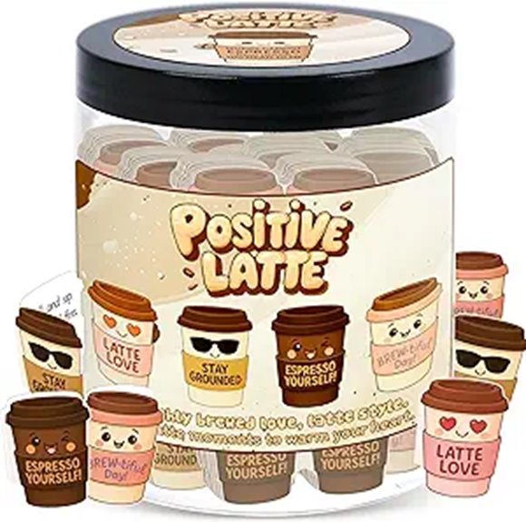 Positive Latte Jar with Affirmation Cards Gift