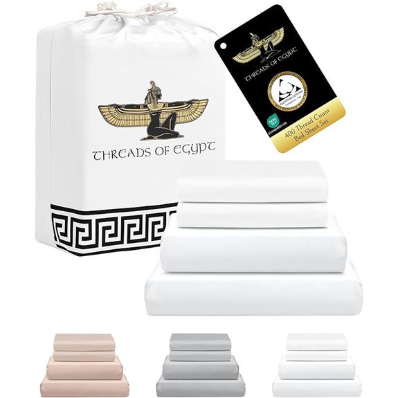Egyptian Cotton Queen Sheets 400 TC Ultra Soft