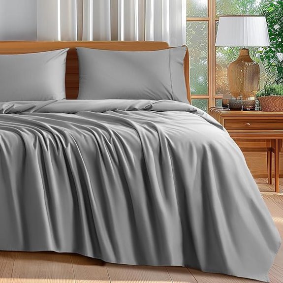 Shilucheng Queen Cotton Sheets Set 600TC 4-Piece