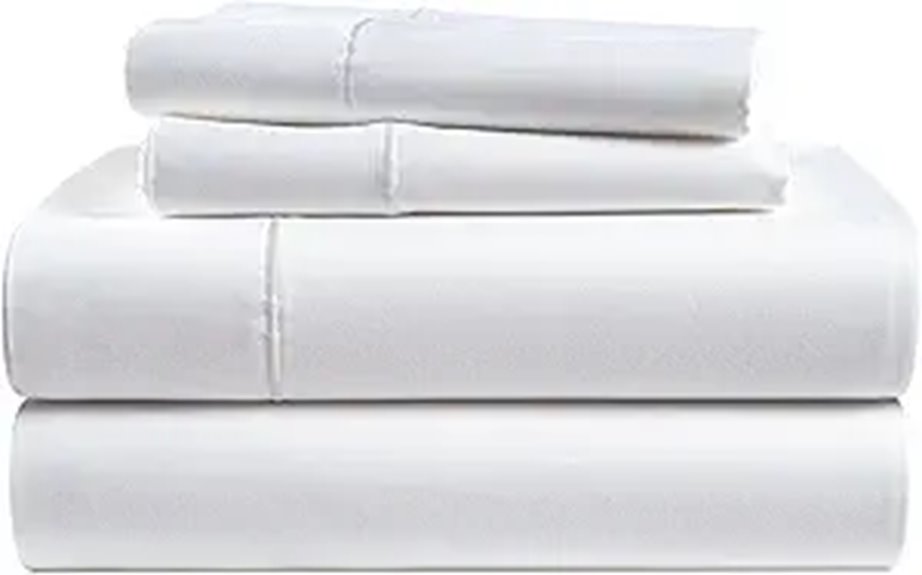 Egyptian Cotton Queen Sheets Set with Deep Pockets