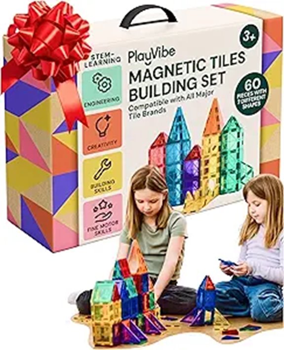 magnetic building tiles set