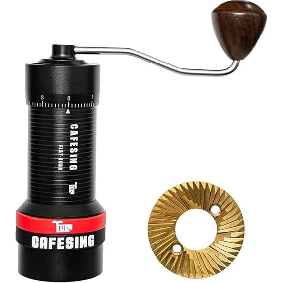 CafeSing ORCA go Flat Burr Manual Coffee Grinder