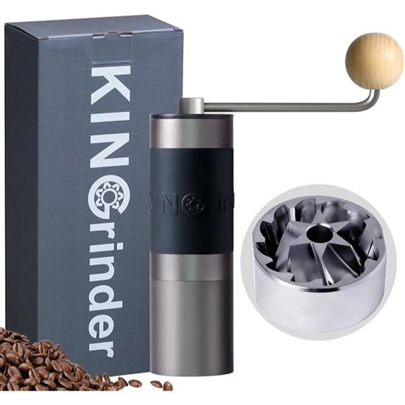 KINGrinder K1 Manual Coffee Grinder with Conical Burr