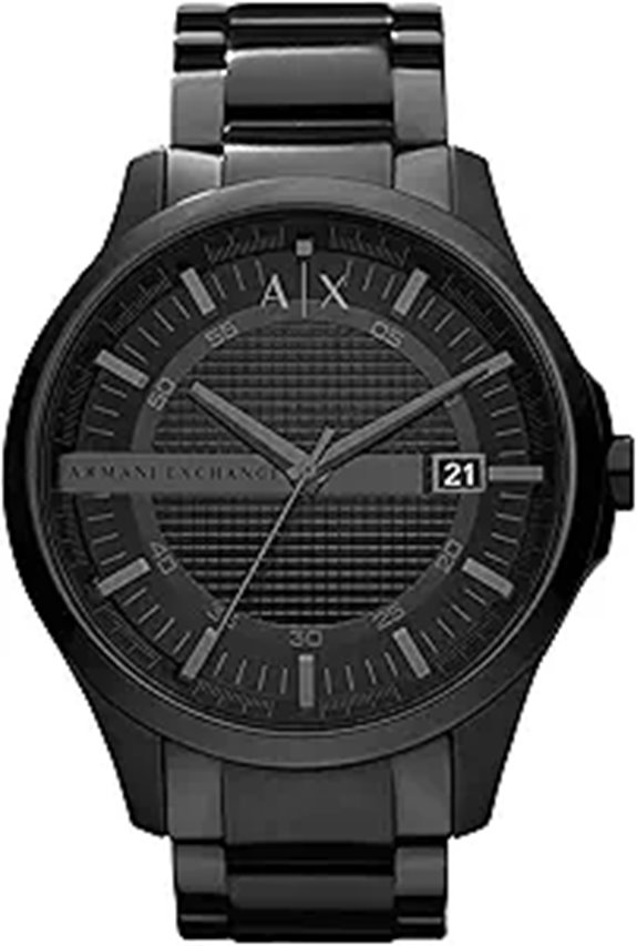 Armani Exchange Men's Watch with Leather or Steel Band