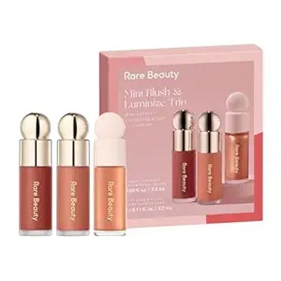 Rare Beauty Mini Blush & Luminize Trio Set