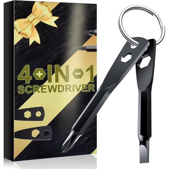 4-in-1 Keychain Screwdriver Set for Men