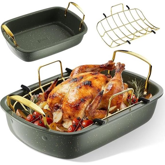 nonstick roasting with rack