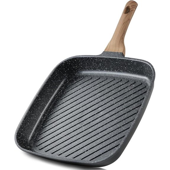 CAROTE 11-Inch Nonstick Grill Pan for Steak