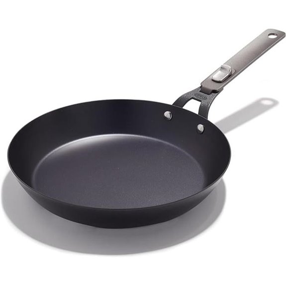 OXO Outdoor Carbon Steel Frying Pan with Detachable Handle