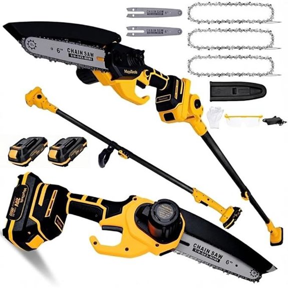 2-in-1 Cordless Mini Chainsaw & Pole Saw