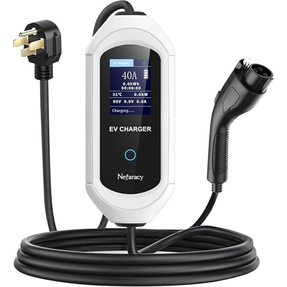 Level 2 40A Portable EV Charger with App Control