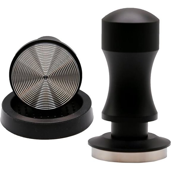 Calibrated Espresso Tamper with Spring and Mat