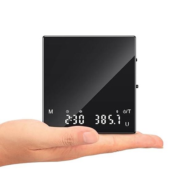 Rechargeable Coffee Scale with Timer and High Precision