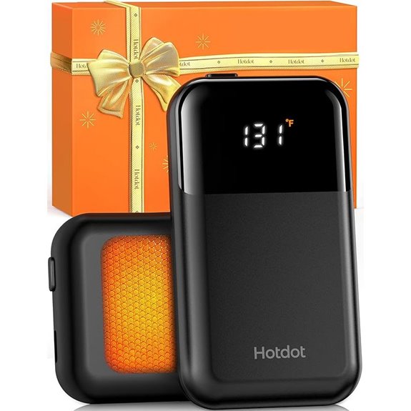 Hotdot Rechargeable Hand Warmers with Temp Display