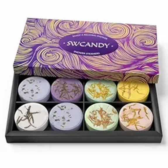 set of eight aromatherapy shower steamers