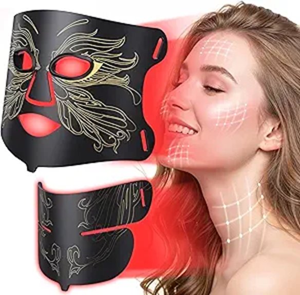LED Light Therapy Mask with 7 Colors and 324 LEDs