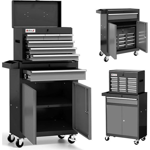 7-Drawer Rolling Tool Chest with Detachable Top