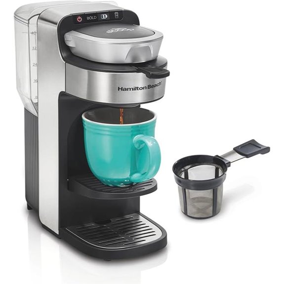 Hamilton Beach Single Serve Coffee Maker with Removable Reservoir