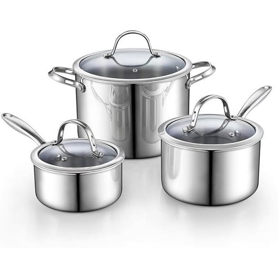 Cooks Standard 6-Piece Stainless Steel Cookware Set