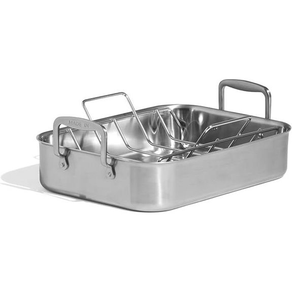 stainless clad roasting pan
