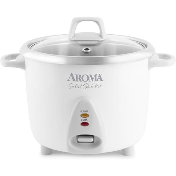Aroma Stainless Rice Cooker & Warmer (14-Cup)