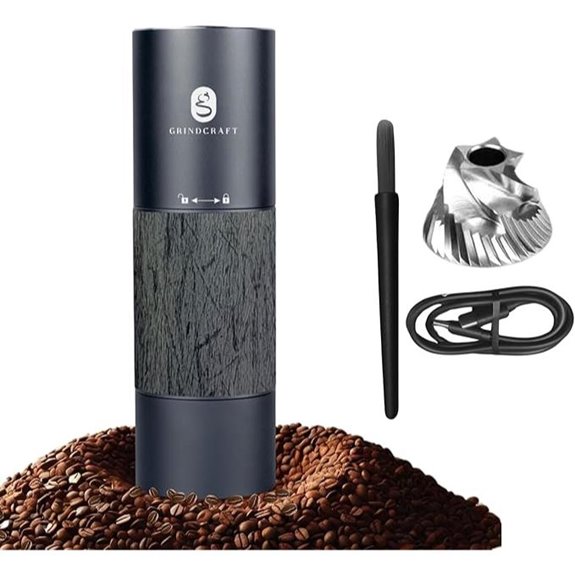 Electric Coffee Grinder with Stainless Steel Burrs