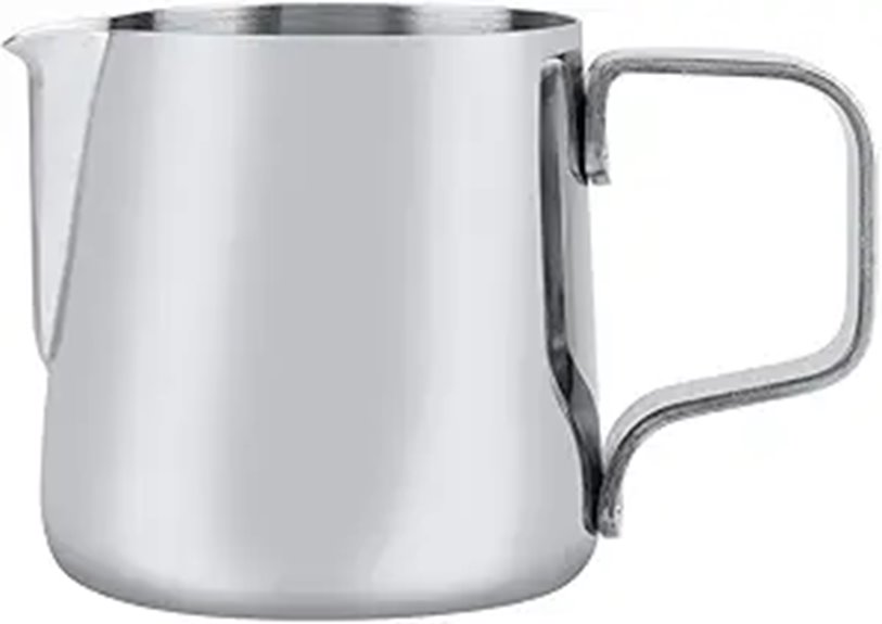 Stainless Steel Milk Frothing Pitcher for Coffee Art